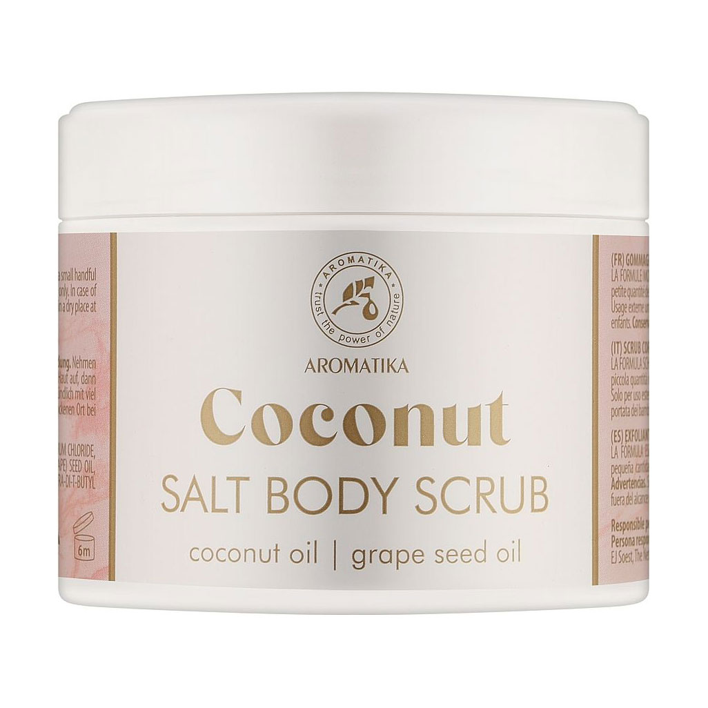Сольовий скраб для тіла Aromatika Salt Body Scrub Кокос, 500 г