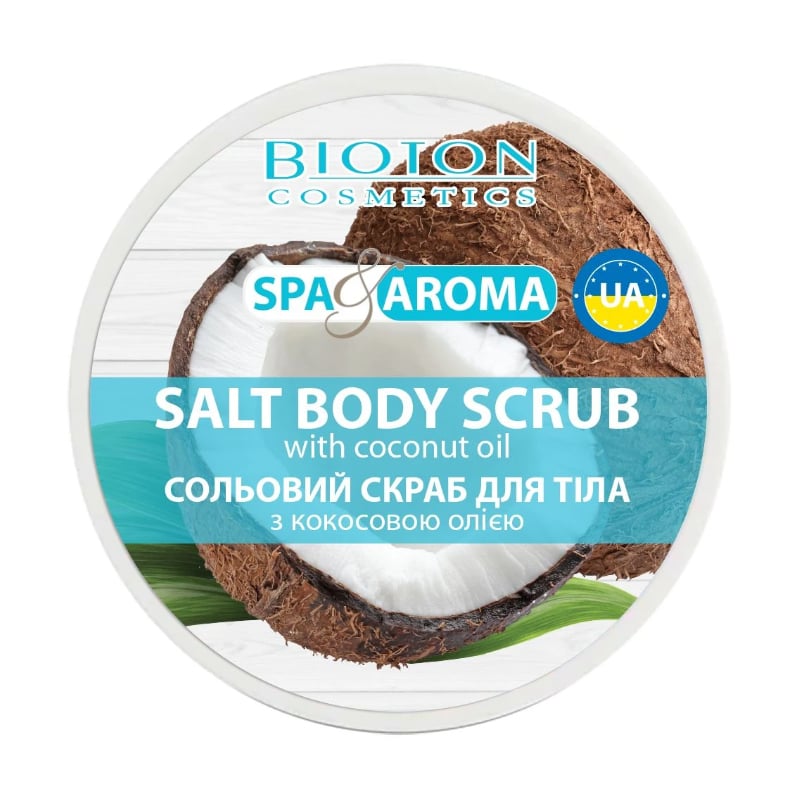 Сольовий скраб для тіла Bioton Cosmetics Spa &amp; Aroma Salt Body Scrub з кокосовою олією, 250 мл
